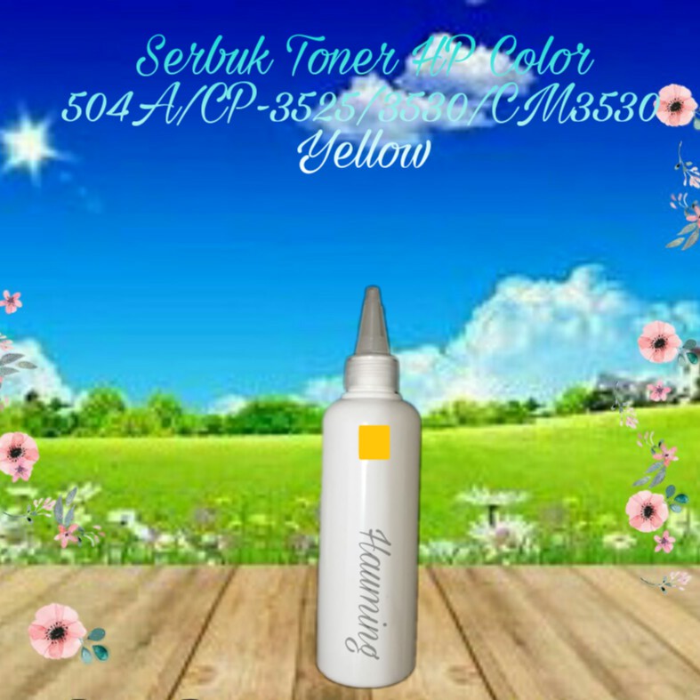 Serbuk Toner HP 504A CP3520 CP3525 CP3525N CP3525DN CP3525X CM3530 CM3530FS CE252A Yellow