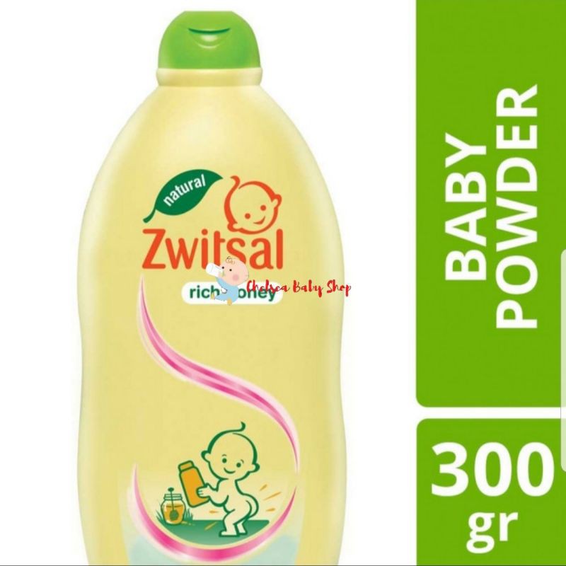 Zwitsal baby powder natural rich honey 300gr / bedak zwitsal / bedak bayi