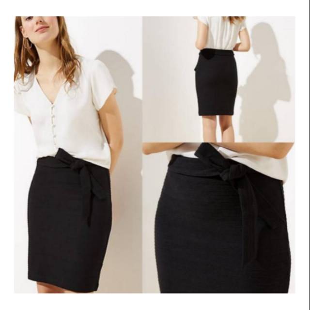 Loft Black Skirt