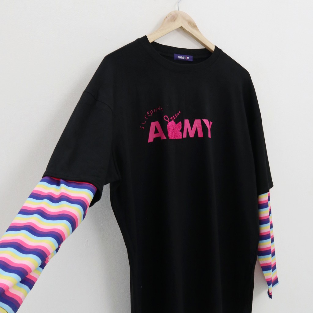 BT army oversize tee top -Thejanclothes