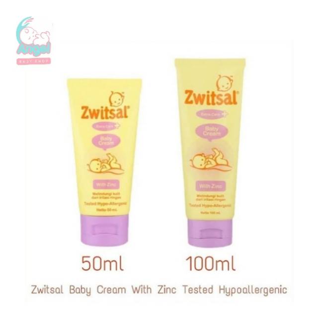 Zwitsal Baby Cream With Zinc Tested Hypo Allergenic 50 Ml 100 Ml Shopee Indonesia