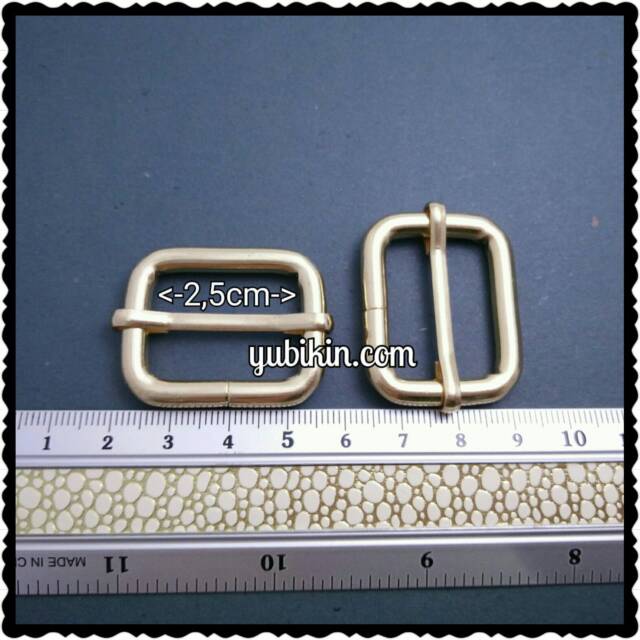

12 Piece Ring Jalan 2,5cm Gesper Tas Ring Kotak Besi Emas Muda