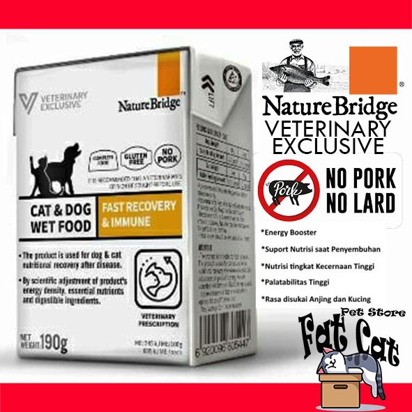 Nature Bridge Fast Recovery and Immune Wet Food 190Gr