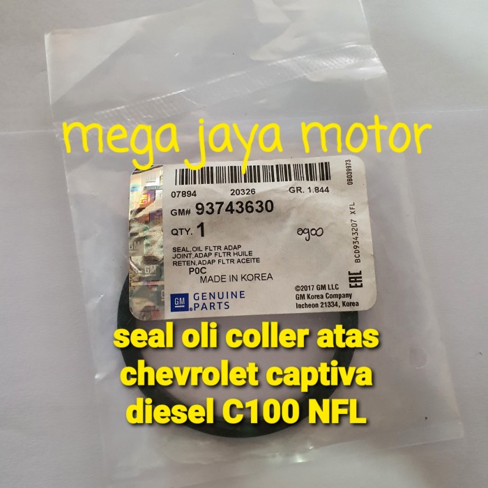Seal oli coller coler atas chevrolet captiva diesel C100.NFL GM Terjangkau