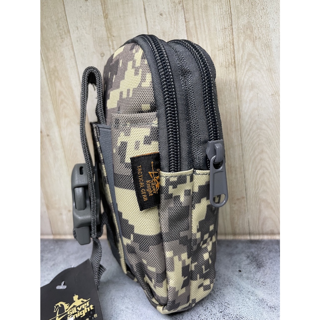 Sarung HP Tactical|Tempat HP Army|Kotak HP Import Silver Knight Loreng Acupad