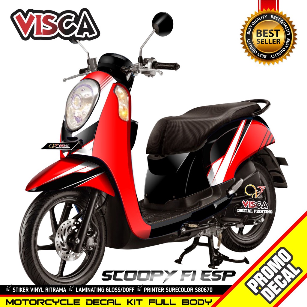 Decal Scoopy Fi 2015 2016 Full Body Stiker Scoopy Fi 2015 2016 Full Body Striping Scoopy Fi 2015 201