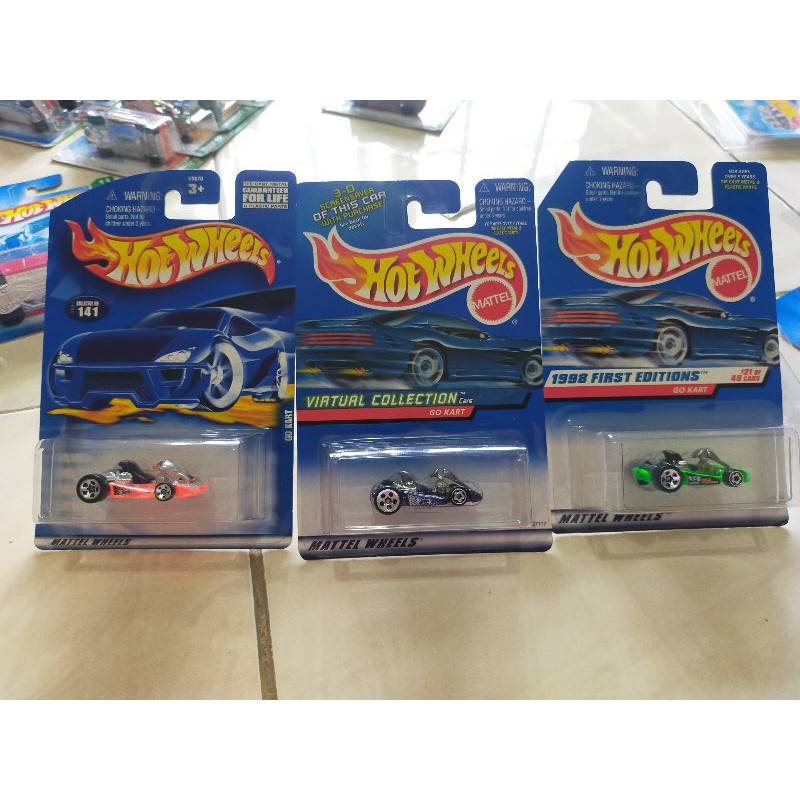 Hotwheels GO KART 3pcs