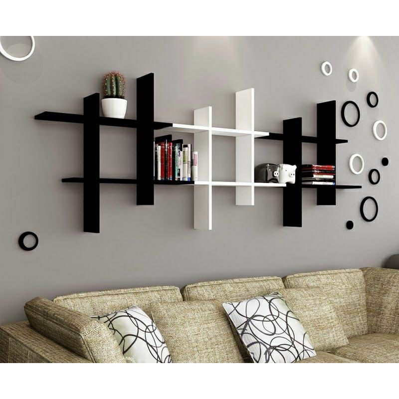 Rak Bunga Susun Besi Kayu Minimalis Dinding Murah Portable Dapur Tv Ps Dvd Tempel Gantung Mewah Rak 