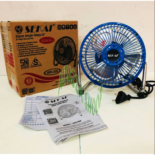 SEKAI / KIPAS ANGIN MEJA / DESK FAN SEKAI BESI MINI HFN 650