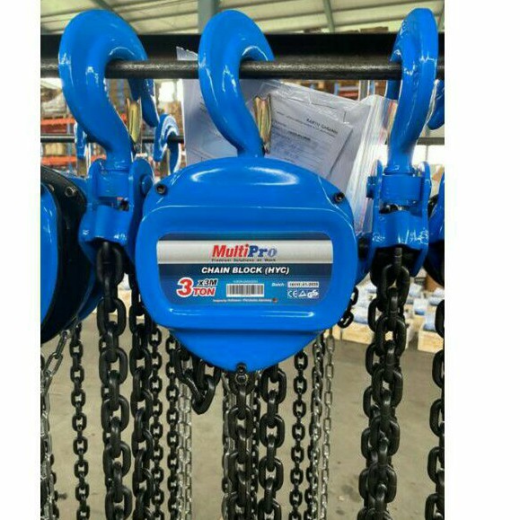 multipro katrol 3ton 3m takel chain block hyc 3 ton 3 meter