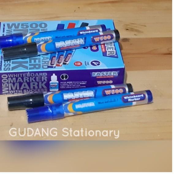 

✯ Spidol Whiteboard Marker Faster W500 ( Isi 12 Piece ) - Hitam ♦