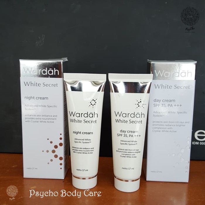WARDAH CRYSTAL SECRET BRIGHT ACTIVATING CREAM  (KRIM SIANG & KRIM MALAM MENCERAHKAN)