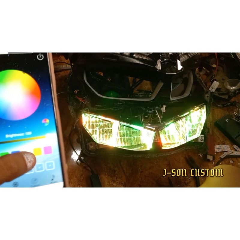 Devil eye demon eye RGB android/IOS Bluetooth handphone demon projie biled