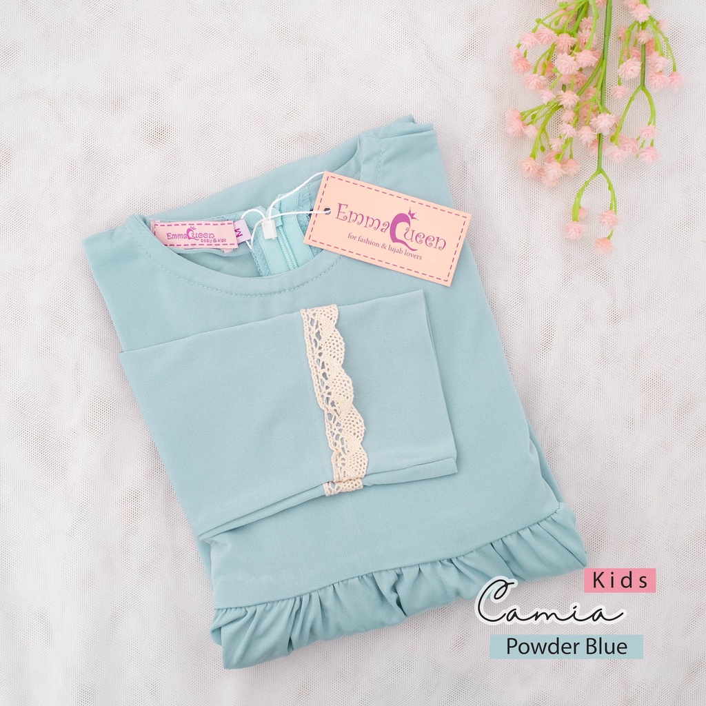 Set Dress Camia Kids-Powder Blue