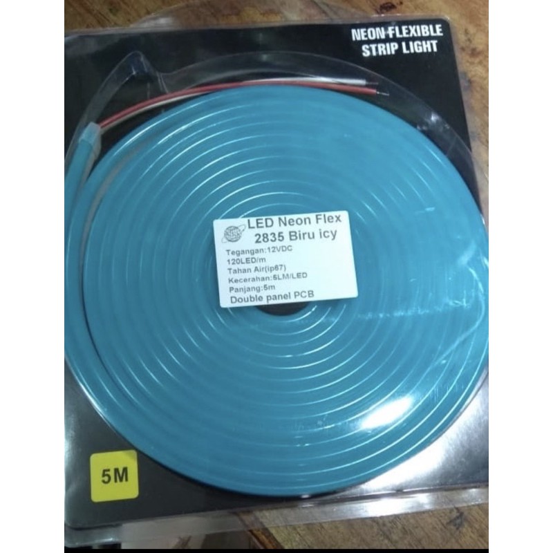 LED Neon Flex Flexible Strip Light 24V -  Warna - 5 Meter