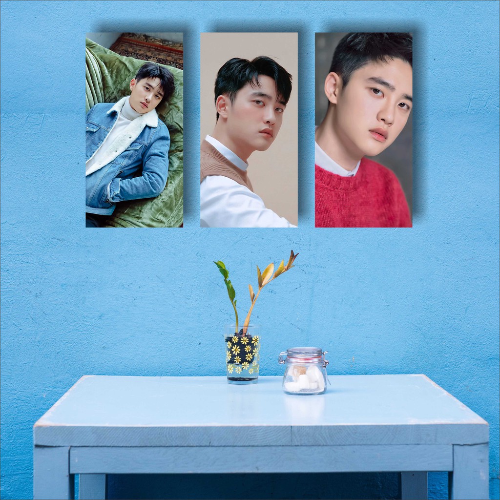 D.O. KYUNGSOO WALLDECOR  UKURAN 15x30cm Wall Decor Poster Kayu Hiasan Dinding KPOP Korea glossy