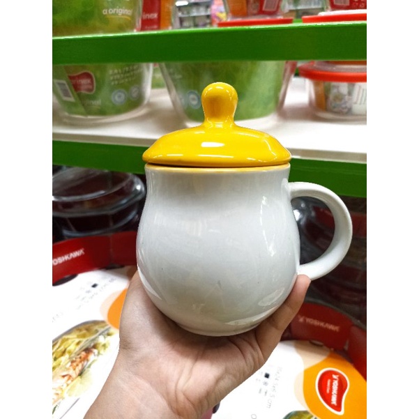 mug keramik+tutup