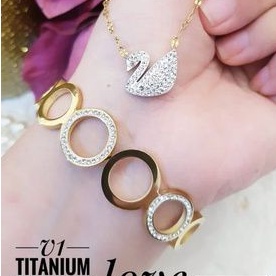 TiTanium set gelang cincin p83