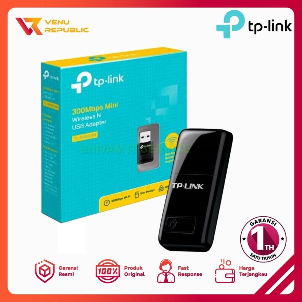 TP-LINK TL-WN823N 300Mbps Mini Wireless N USB Adapter - Garansi 1 Tahun