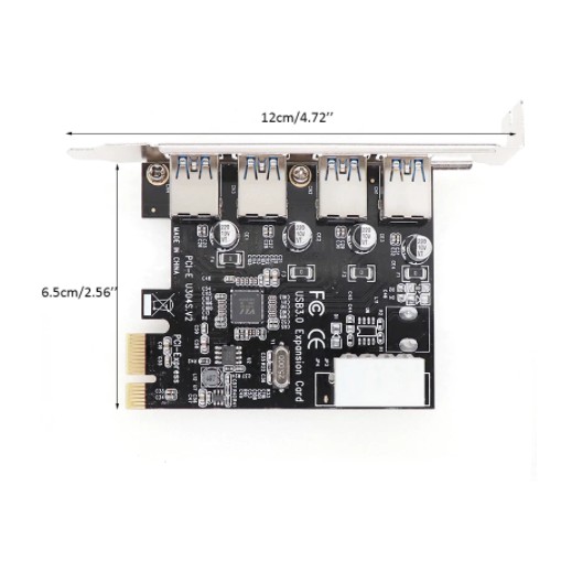 PCI-E CARD USB 3.0 4 PORT 5GBPS EXPANSION - PCI EXPRESS USB3.0 HUB 4 SLOT