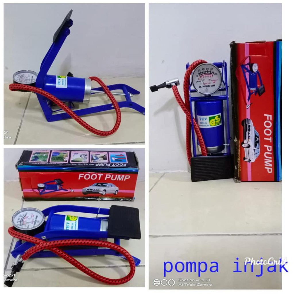 Pompa kaki praktis Injak Ban Sepeda
