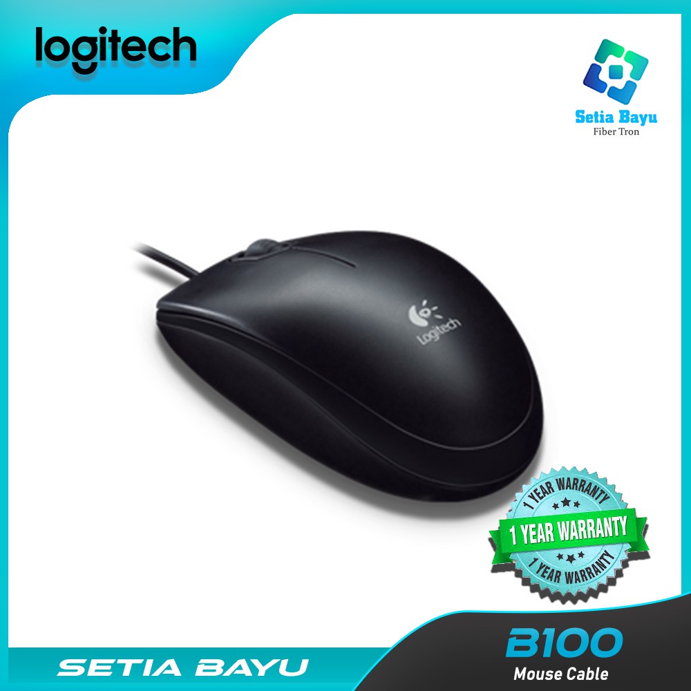 Mall Logitech B100 Mouse Wired Mouse Cable Original Kabel Profesional office