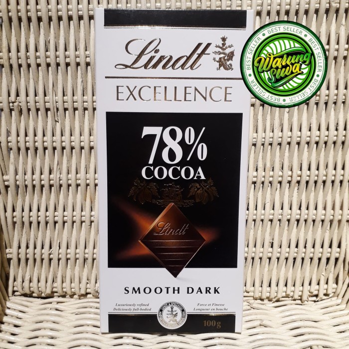 

lindt excellence 78% cocoa/cacao - smooth dark 100 gram