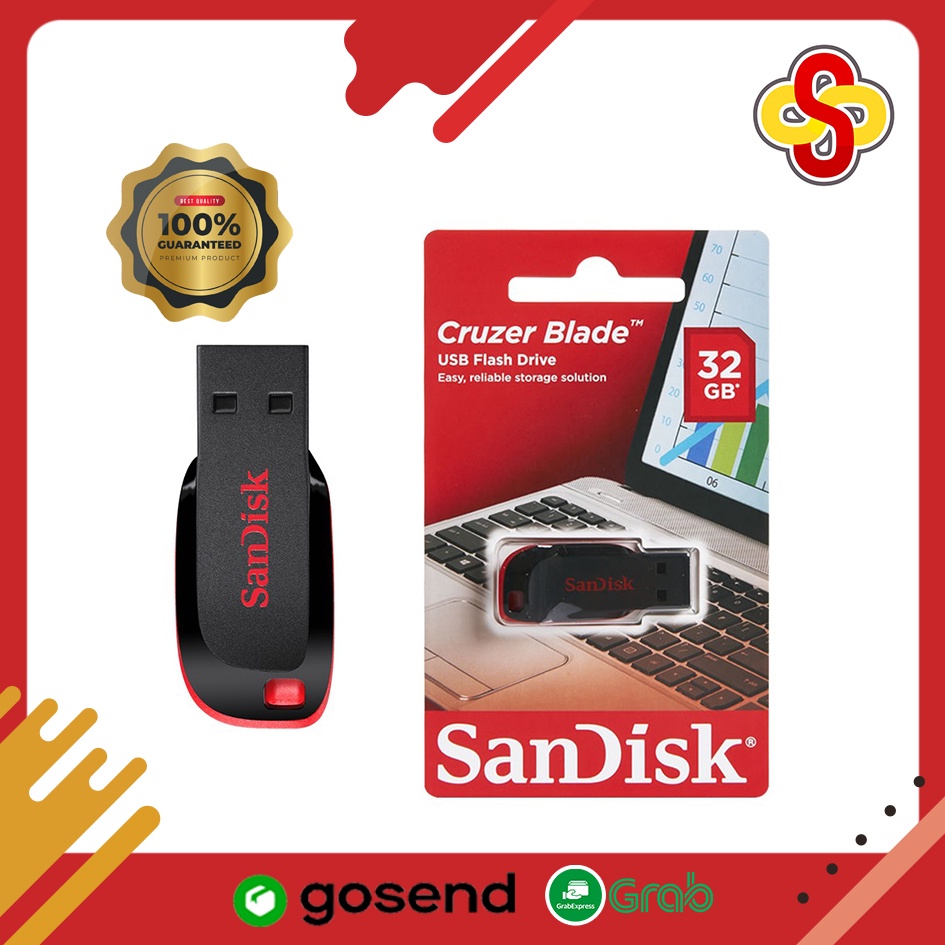 Flashdisk SanDisk USB Flash Drive Cruzer Blade CZ50 32 GB