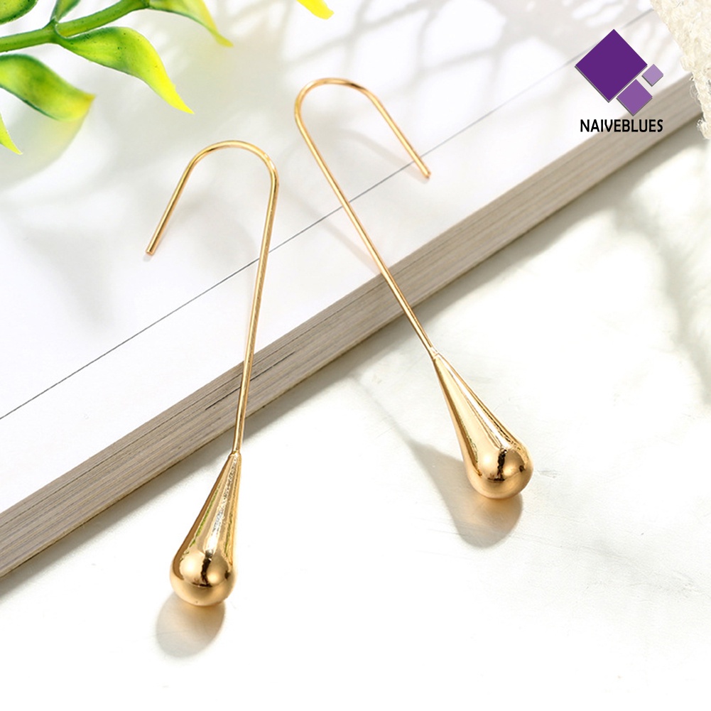 Anting Bentuk Waterdrop Geometris Untuk Wanita Charms