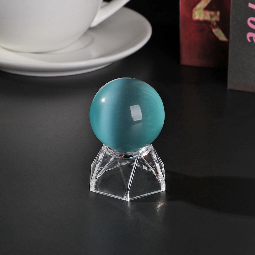 Nickolas1 Bola Kristal Dasar Dekorasi Rumah Desktop Ornamen Kaca Quartz Akrilik Sphere Holder