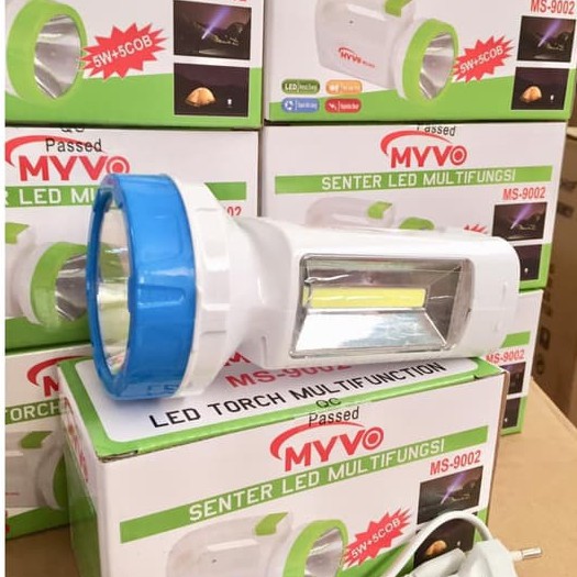 Myvo Senter Tangan / Senter cas / Rechargeable Torch Flash Light MYVO 9002