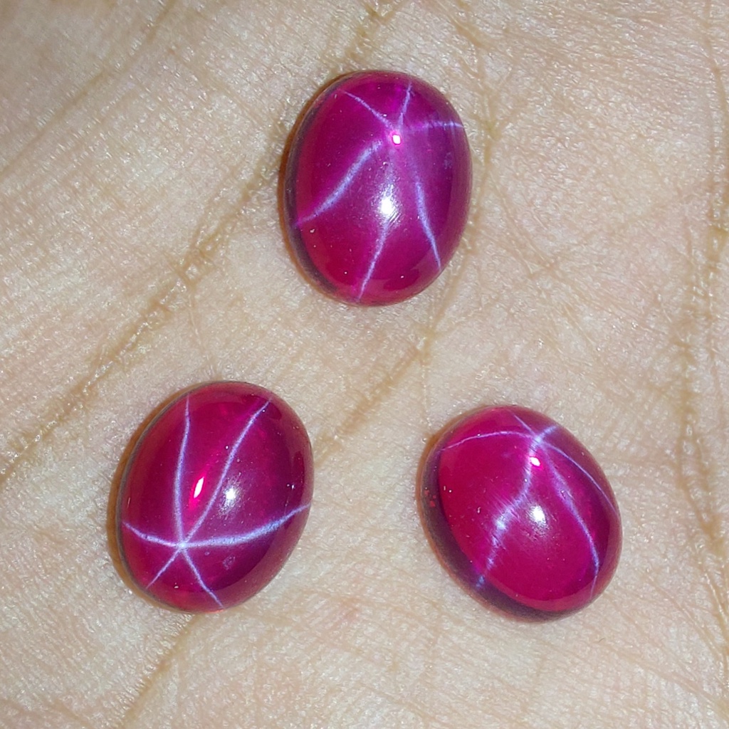 Batu american star American star merah pink biru American ster Batu akik Batu permata