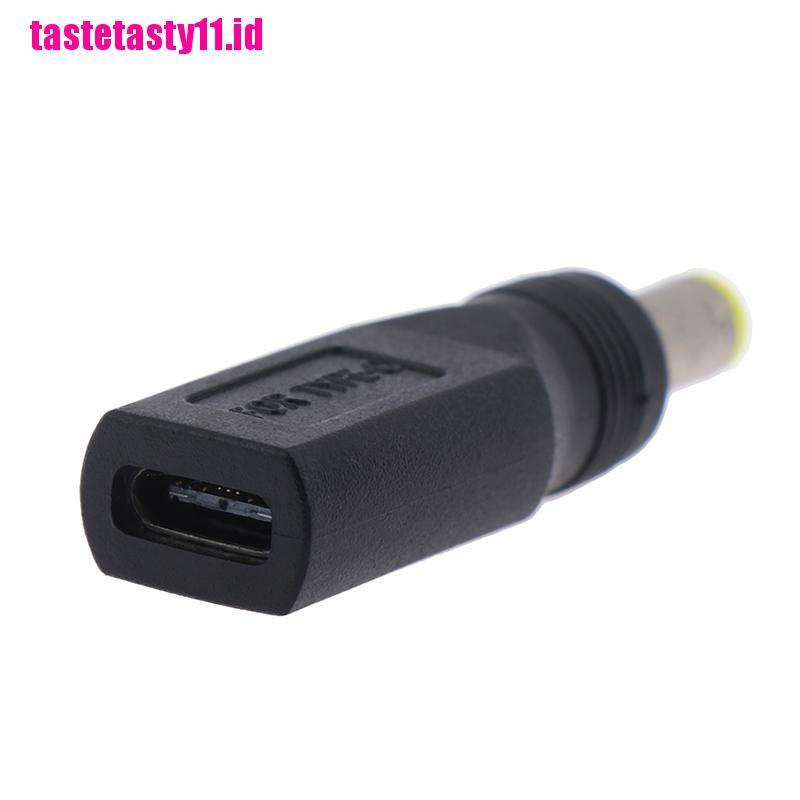 【TTID】1pc USB 3.1 Type C USB-C Female to 5.5mm x 2.5mm Male DC Power Charging A