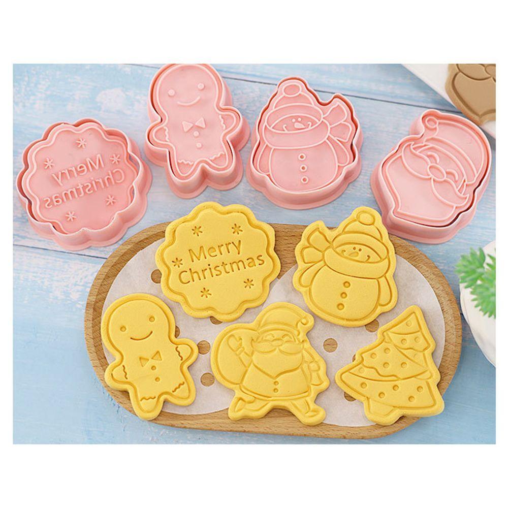 Solighter 8Pcs/set Cetakan Kue Kering DIY Tools Plastic Baking Mold