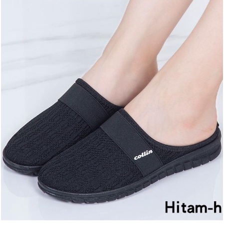 Sepatu Sandal Bustong Wanita Merk Collin original brand Rajut import TX66-H