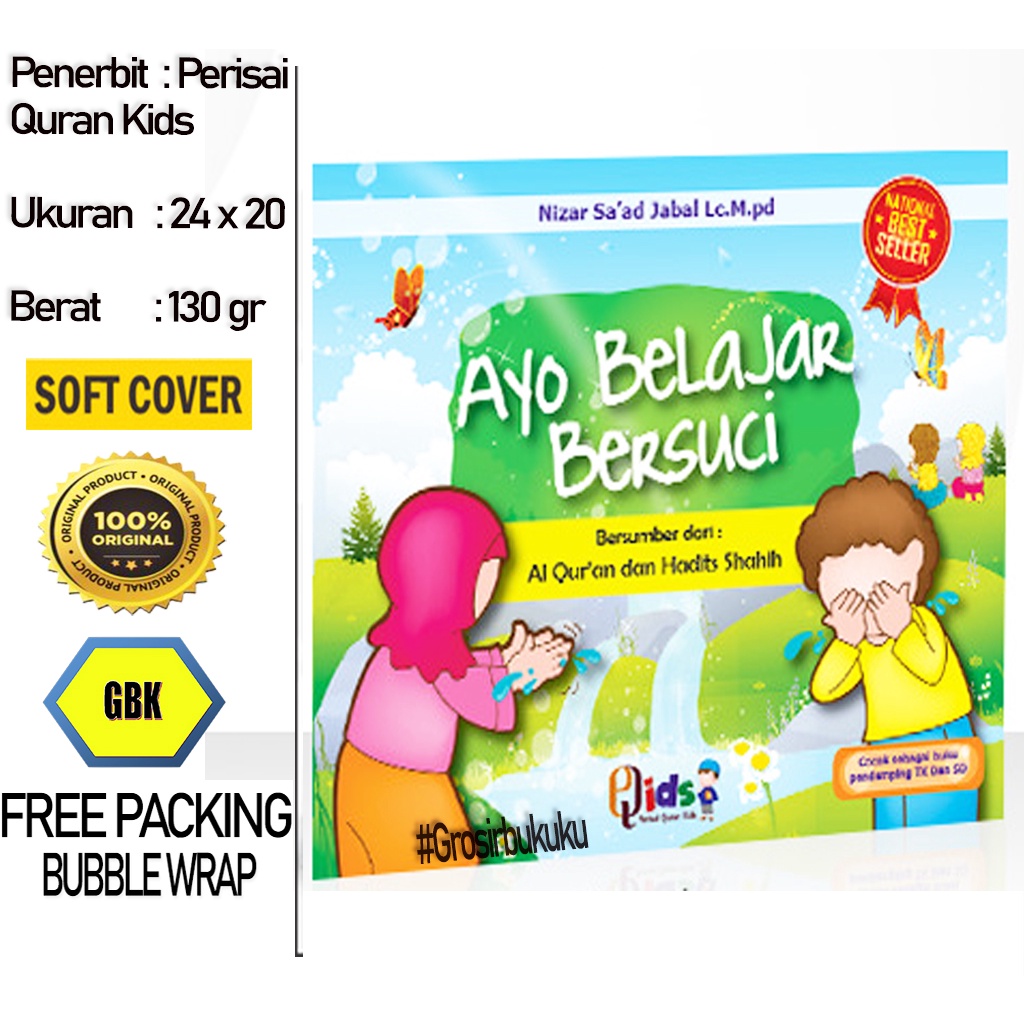 Buku Anak Islami Ayo Belajar Bersuci - Perisai Quran Kids