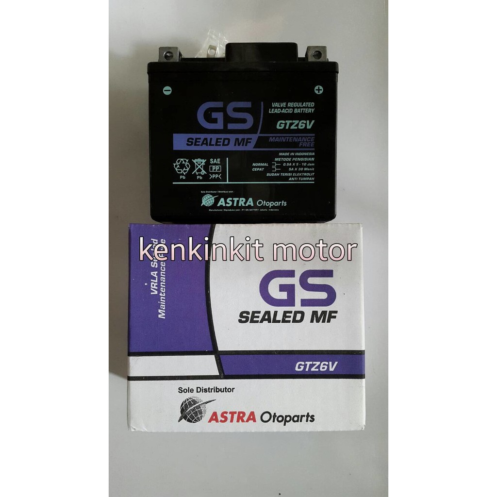 [DIJAMIN ASLI] AKI VARIO 125/ VARIO 150/ SATRIA FU/ GS ASTRA - GTZ6V/GTZ7S PILIH VARIAN