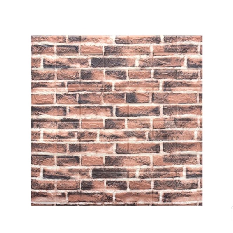 Wallpaper Dinding 3D Foam Motif Batu Bata Ukuran 77 x 70 CM Dekorasi Dinding Kamar Rumah Murah//List Wallpaper uk.11x70cm-ZW7-Y7