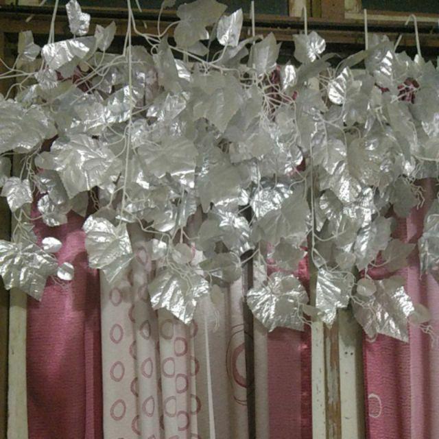 Wanflower Daun Anggur * Silver (perlusin)