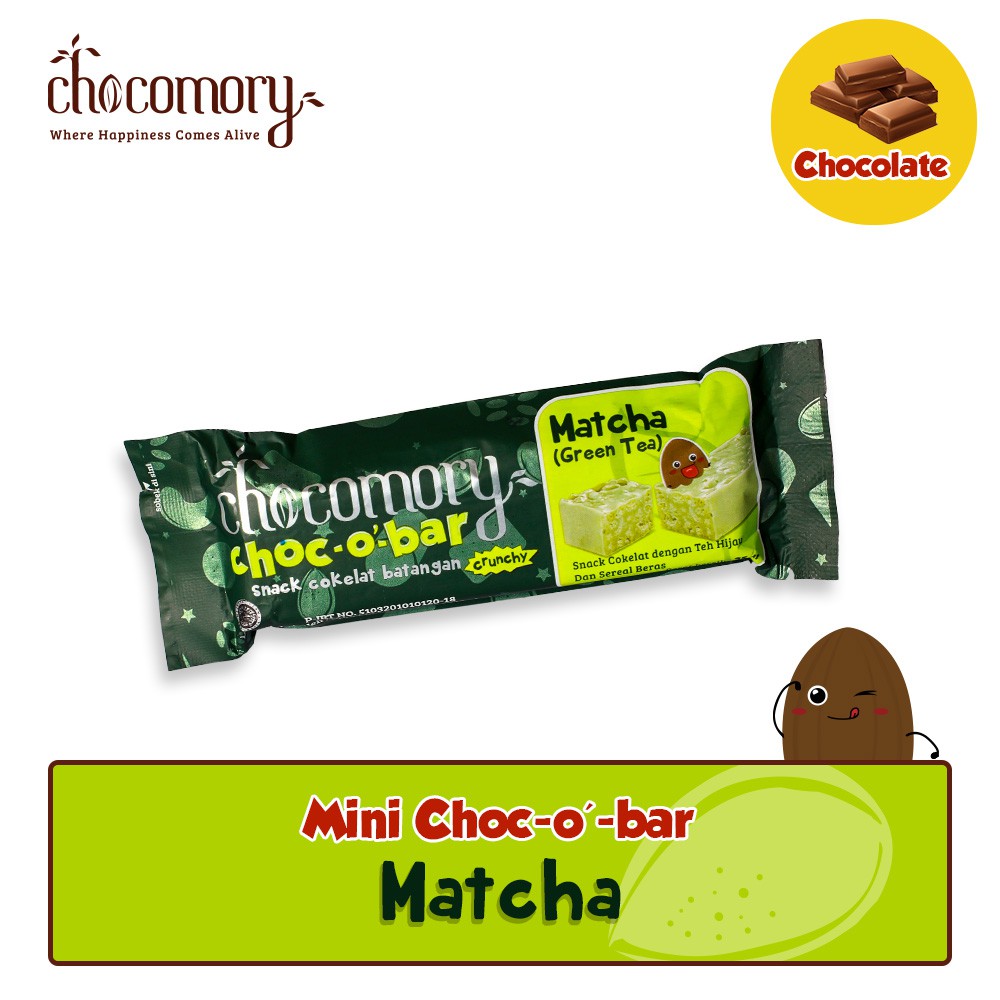 

Chocomory Mini Choco Bar Greentea 35g