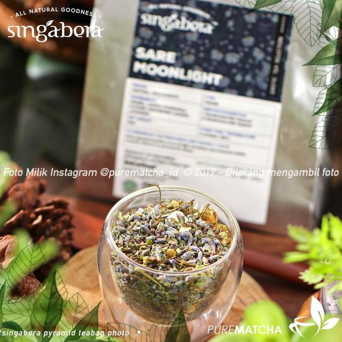 

[[BISA COD]] Singabera - Sare Moonlight 50gr Chamomile Lavender Sleep Teh Insomnia TERJAMIN Kode