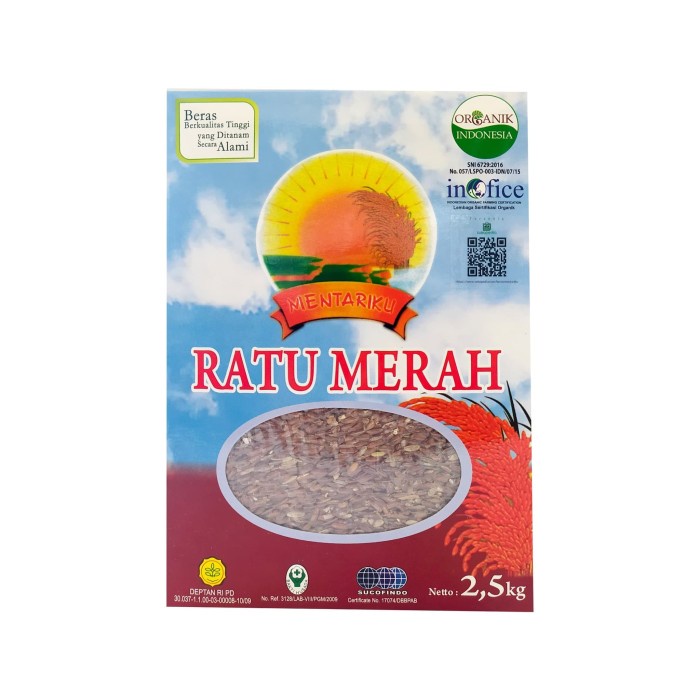 

Beras Organik Mentariku Ratu Merah 2.5Kg