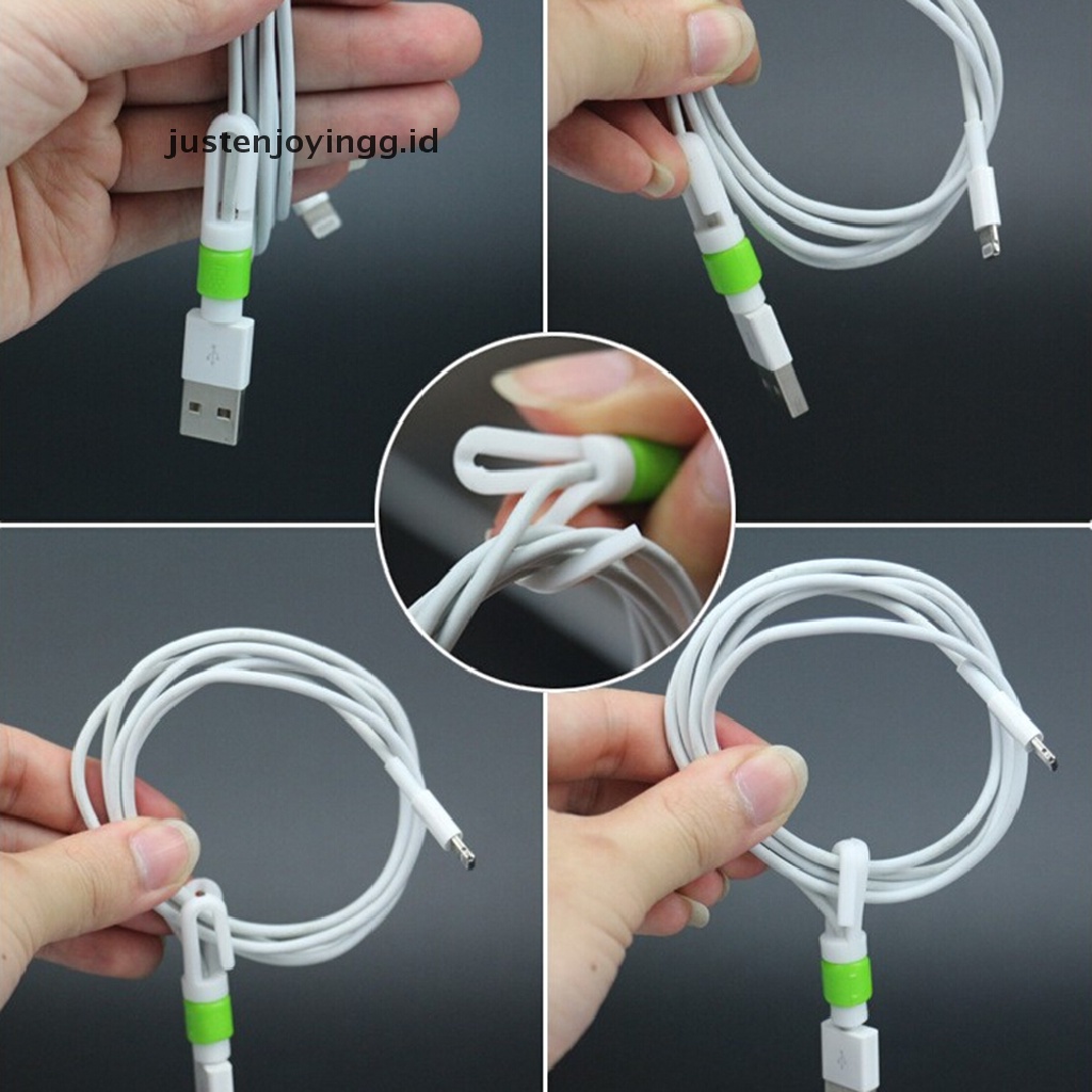 // justenjoyingg.id // 2 Pcs Data Line Protection Anti Breaking Protective Sleeve For Earphone Line ~