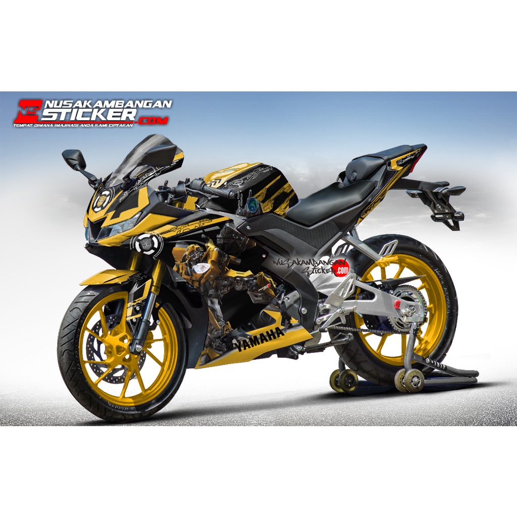 Stiker R15 V3 BUMBLEBE KUNING