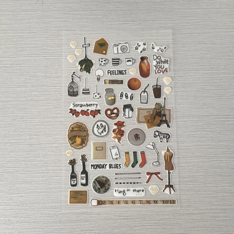 

1 lembar stiker vintage stuff / 1 pcs vintage barang sticker