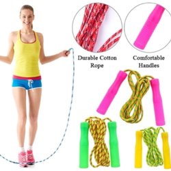 TALI SKIPING LOMPAT OLAHRAGA / Skipping Jump Rope Gym Fitness Muaythai / Tali Loncat Pembakar Kalori-3