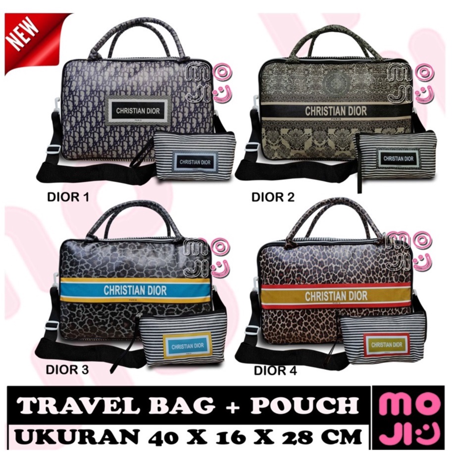 Tas Mudik Tas Travel Bag free Pouch Multifungsi 4 Motif ID10R - Tas Selempang Pakaian Model Koper Besar  - MOJI Hal 06