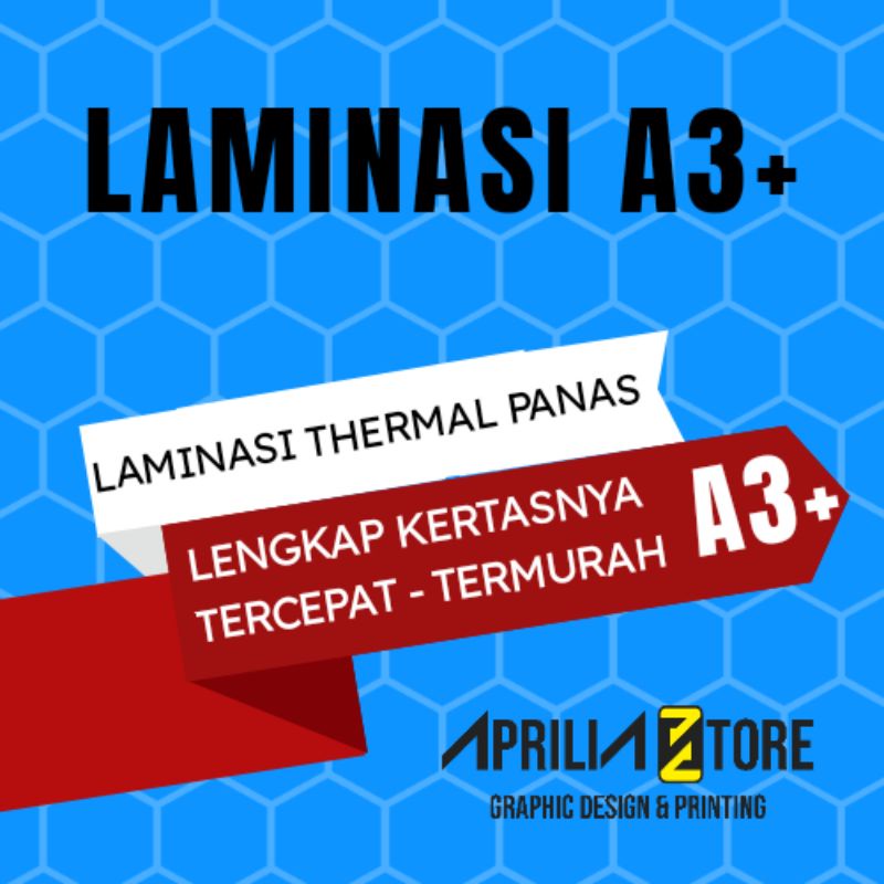 

Aprilia Art Digital Printing Laminasi Thermal A3+