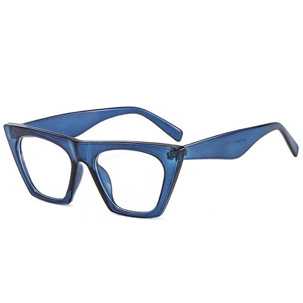 Needway Kacamata Anti Radiasi Fashion Eropa Dan Amerika Anti Cahaya Biru Hitam Lensa Bening Square Glasses Frame