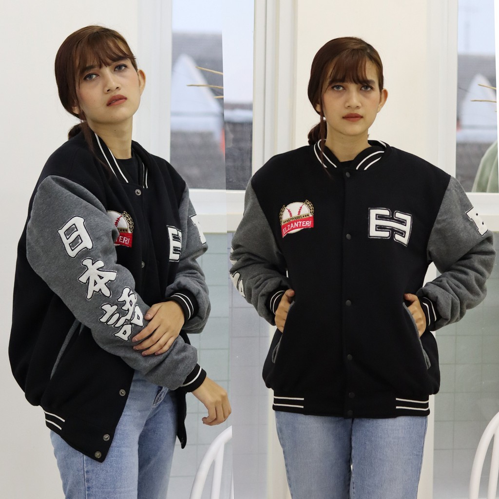 Jaket Wanita Varsity Elzanteri full bordir